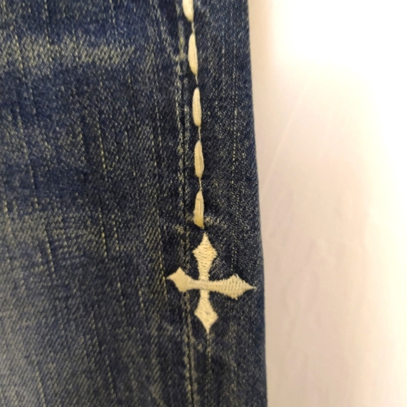 Affliction Distressed Denim Jeans Size 34 - Picture 13 of 13